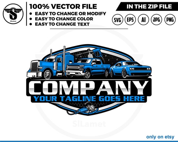 vehicle wash logo - vehicle detailing logo, big rig, trucking, car wash logo,cleaning car logo , automotive logo, detailing logo