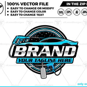 Car Wash Logo Template: Auto Detailing Design (Digital Download)