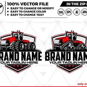 tractor tracks logo, Tractor Farm Logo Template - farm logo- big tractor logo - farming tractor logo, Case IH 550 preferred tractor