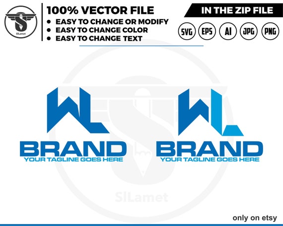 initial WL logo - text WL logo - font WL logo