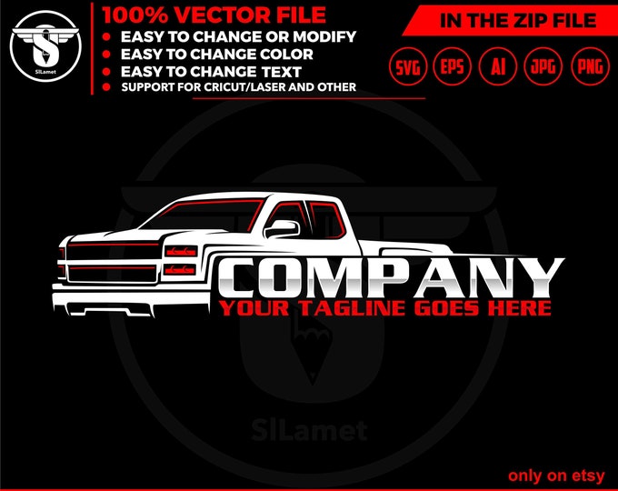 Chevrolet double cab logo, pickup truck svg, pickup truck Company Logo, pickup truck outline, pickup truck line art, Chevrolet picku