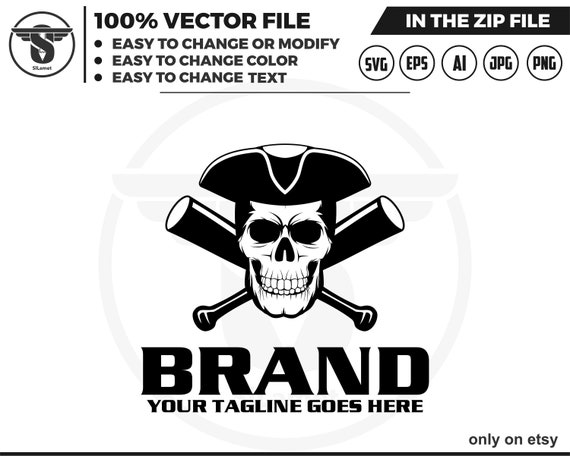 baseball skull logo - skull logo - poker logo - skull svg - skull t-shirt