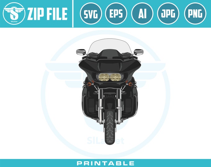 2020 HARLEY DAVIDSON ROAD glide svg sport bike svg, illustration motorbike, vector motorbike, print motorbike, t-shirt screen printing