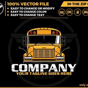 america School bus logo - School bus logo