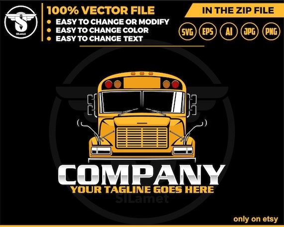 america School bus logo - School bus logo