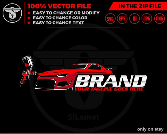 car painting logo, auto paint logo, car paint logo, paint body car logo, auto body paint logo, painting car logo, automotive logo SVG file