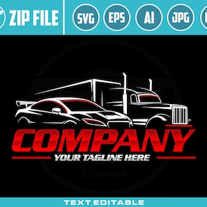 car and trucking logo template - automotive logo -trucking and car logo