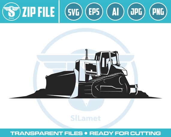 skid steer Bulldozer SVG, Wheel Loader Svg, Bulldozer Clipart, Bulldozer Files for Cricut, Bulldozer Cut Files For Silhouette, Dxf, Png, Eps