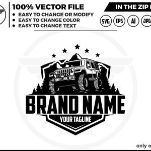 Off road logo vector - Offroad adventure car logo - adventure car