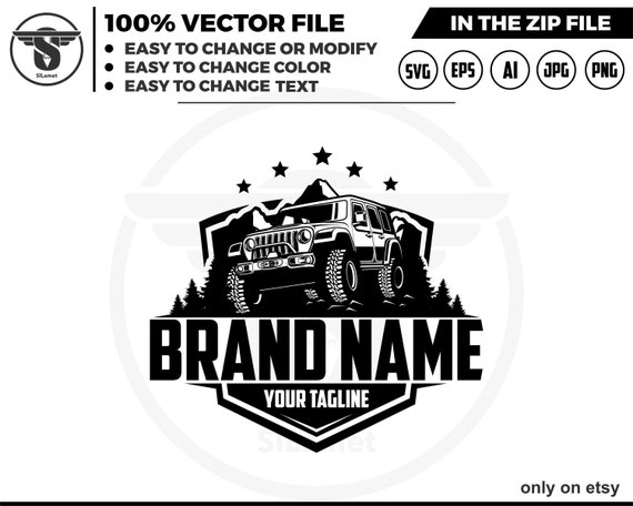 Off road logo vector - Offroad adventure car logo - adventure car