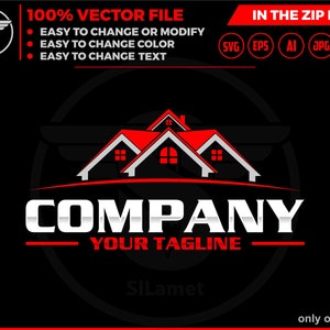 minimalis house  logo - Real Estate Logo - Logo Design Template - Real Estate Agent Logo,