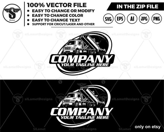 Freightliner dump roll off truck logo, Truck logo Svg, Freightliner dump truck logo, trucking logo, Freightliner m2 106 truck cricut