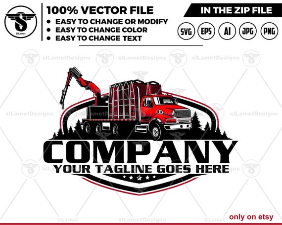 Freightliner loader crane logo, truck loader crane , Trucking loader logo, truck crane, Semi Truck loader logo, Truck Freightliner