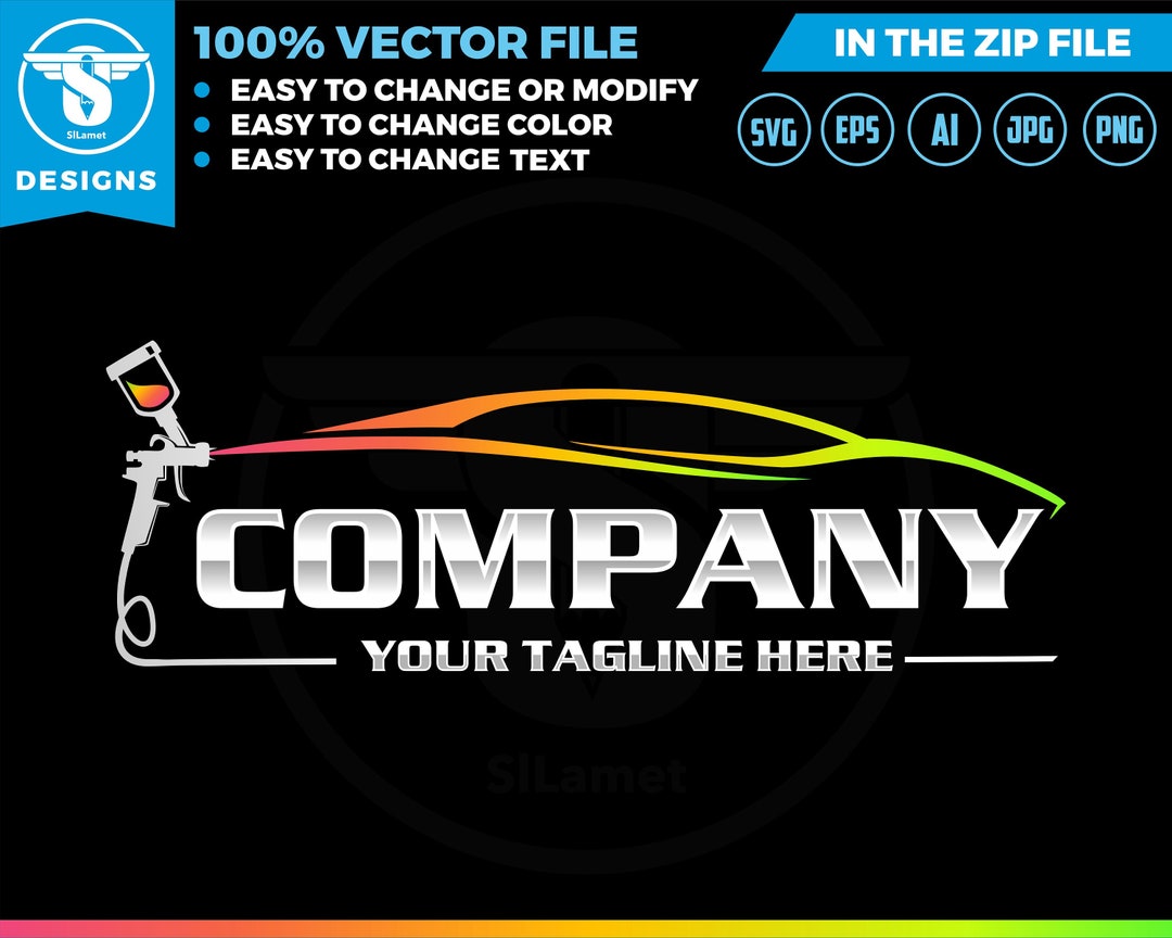 Car Painting Logo, Auto Paint Logo, Car Paint Logo, Paint Body Car Logo