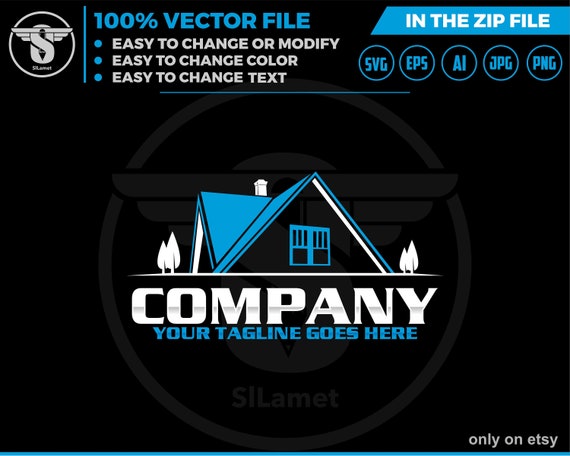 minimalis house  logo - Real Estate Logo - Logo Design Template - Real Estate Agent Logo,