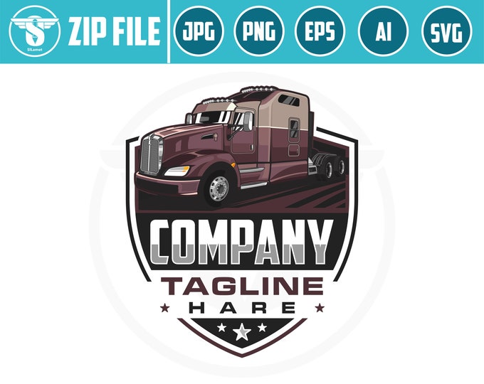 trucking svg, Trucking Company Logo, Moving Truck, Semi Truck, Trucking Brand, Truck Door Logo, Trucker Logo, trucking t-shirt, truck print
