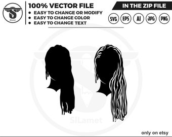 dreadlocks woman svg, dreadlocks woman silhouette, african woman svg, dreadlocks hairstyle svg, dreadlocks svg, beauty woman svg