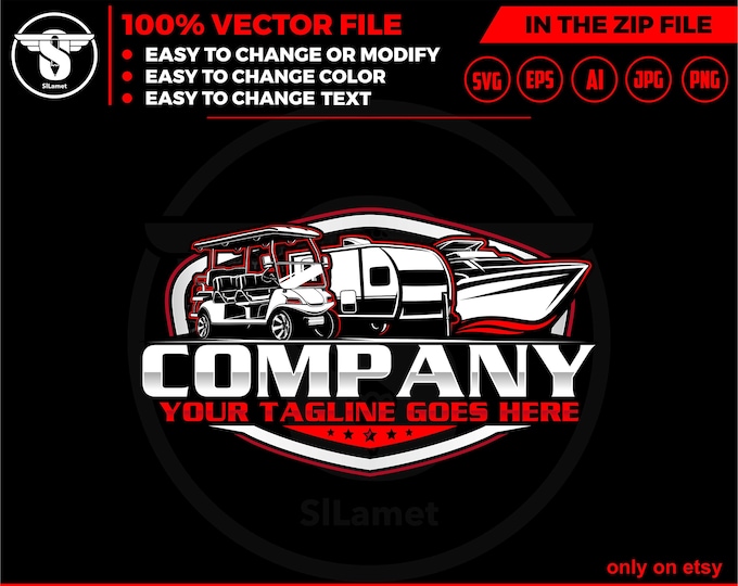 rv logo , vehicle storage logo, golf cart, boat, car, public transport logo transport,transport boats logo svg, speed boat, Speedboat