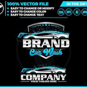 auto detailing - car logo template - Car Detailing Services logo - car wash logo template - car clean logo - auto detailing logo SVG - auto