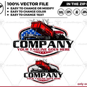 america Bumper Pull Dump Trailer logo - dump trailer logo, dump trailer logo , USA Dumpster Logo , dump rental logo