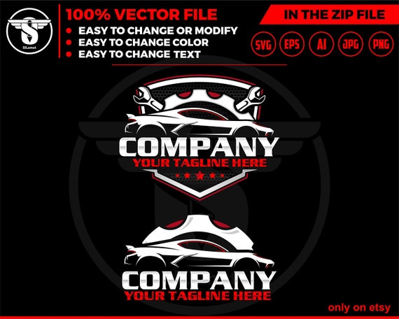 car service logo - car repair logo template