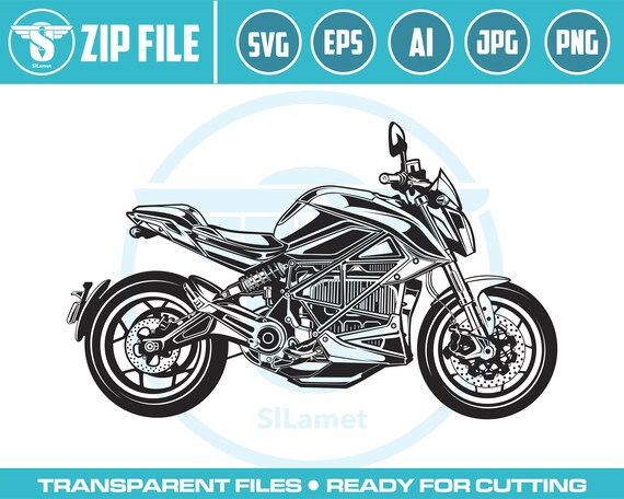 Zero SR/F electric motorcycle SVG, Motorbike svg, Silhouette Motorcycle SVG, Suberbike Png, Race Motorbike Clipart, Motorcycle Cricut