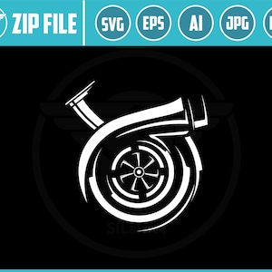 turbo silhouette SVG, turbo SVG, Turbo Power Svg, Turbo Charger Engine Car Svg, Turbo Charger Mechanic Engine Svg, Turbo Sticker Svg Cutting