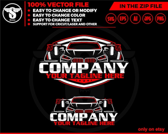 car wash logo template - auto detailing - car logo template - Car Detailing Services logo - car clean logo - auto detailing logo SVG - auto