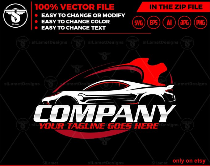 car service logo - car repair logo template