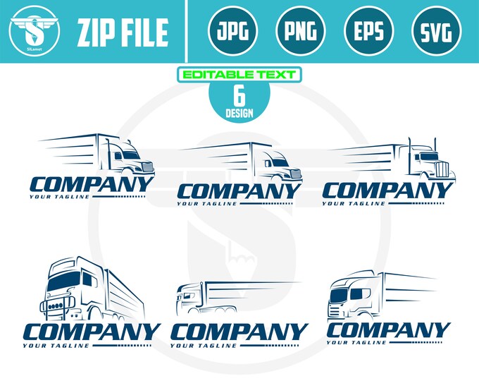 truck line art, truck silhouette, truck outline, truck svg, trucking, trucking logo, semi truck, truck trailer, truck clipart, Trucker Logo,