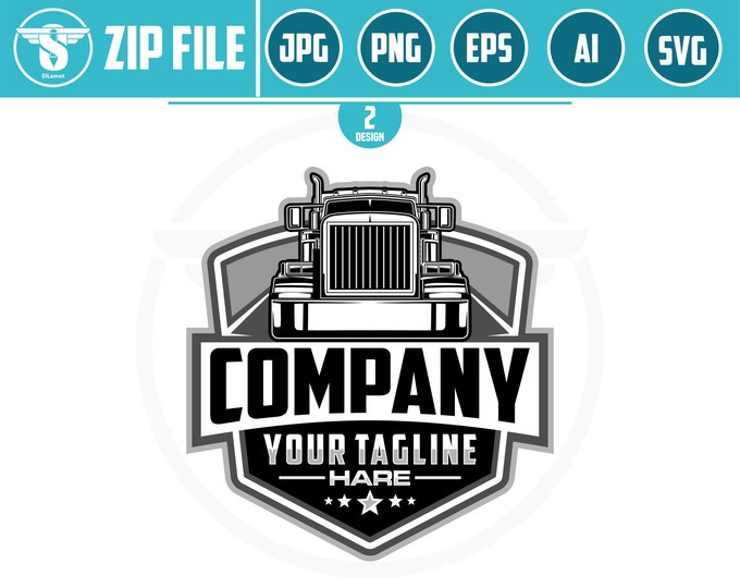trucking svg, Trucking Company Logo, Moving Truck, Semi Truck, Trucking Brand, Truck Door Logo, Trucker Logo, trucking t-shirt, truck print