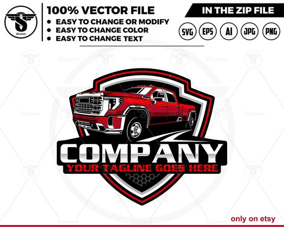 GMC truck logo - pickup truck logo template - GMC Sierra 3500HD -  GMC pickup logo - Sierra 3500HD