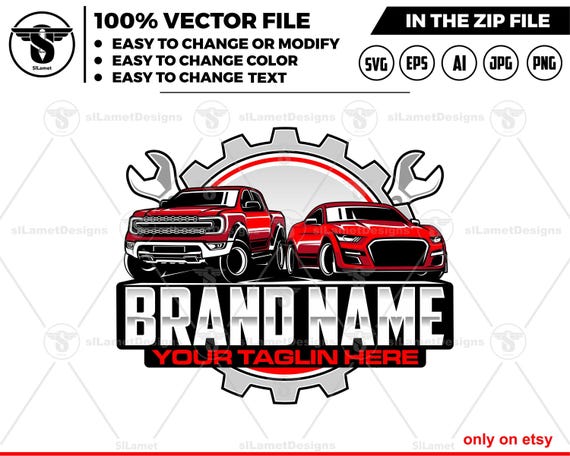 car repair logo template, car repair svg , auto fix logo, auto repair logo, car service logo, gear car logo, automotive logo SVG FILE