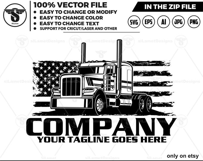american trucking logo, Trucking Company Logo, Moving Truck, united states trucking logo, Semi Truck, Trucking Brand, Truck Door Logo