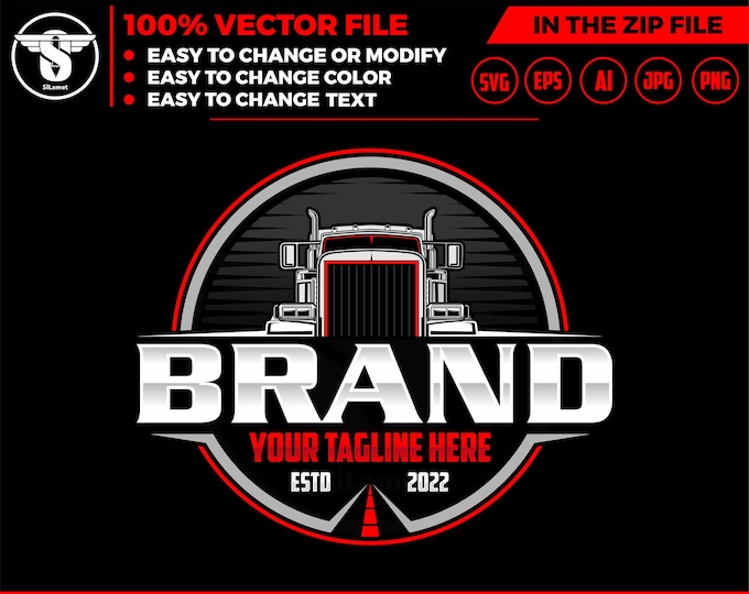 trucking logo, Trucking Company Logo, Moving Truck, Semi Truck, Trucking Brand, Truck Door Logo, Trucker Logo, trucking t-shirt, truck print