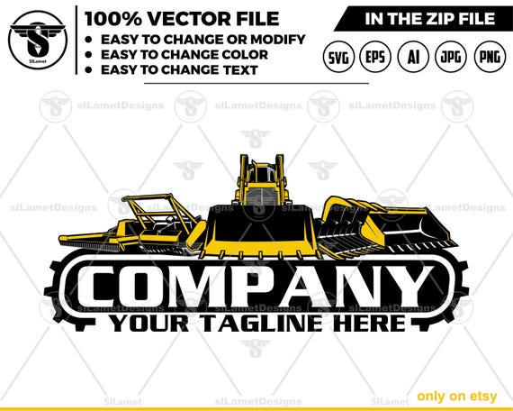 equipment vehicles repair logo - equipment vehicles services logo - heavy equipment svg - attachment equipment rental logo - equipment