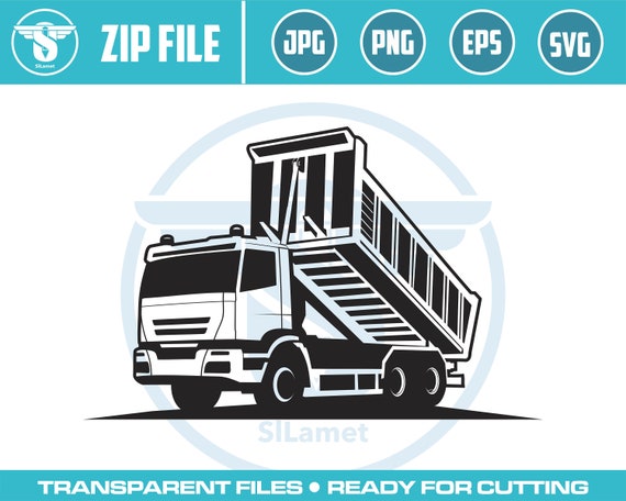 Dump Truck Svg, dump truck silhouette, Dump Truck vector, Dump truck transparent, Trucks Svg, Construction Clipart, Cricut Construction,