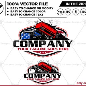 america gooseneck dump trailer logo - dump trailer logo, gooseneck dump trailer logo , USA Dumpster Logo , dump rental logo
