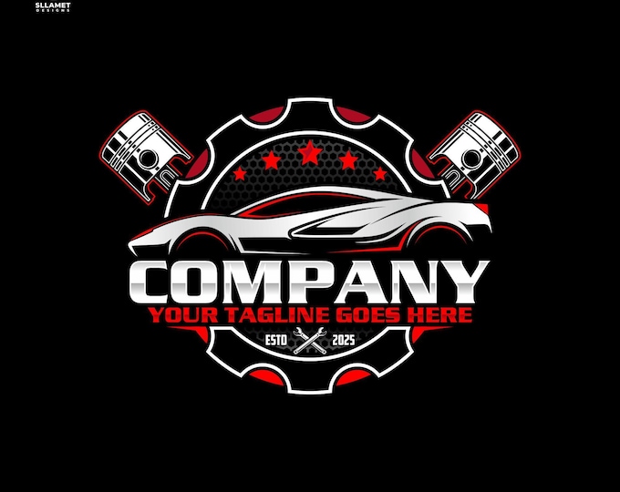 Auto Repair Logo, Editable Vector Logo for Car Service & Mechanic Workshop Branding (SVG AI)