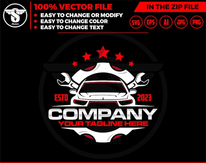 car service logo - car repair logo template