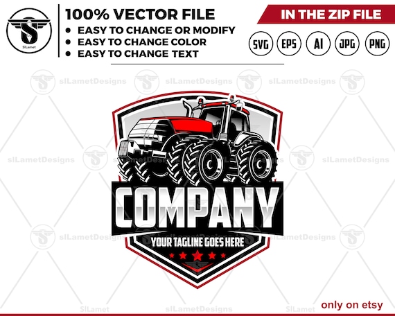 Case IH Tractor Logo - Farm Tractor Logo - Red Tractor logo - Agricultural Vehicle logo - Farming Equipment logo