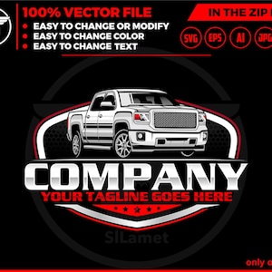 GMC Truck Logo Template: 2014 Sierra 1500 Denali (Digital Download)