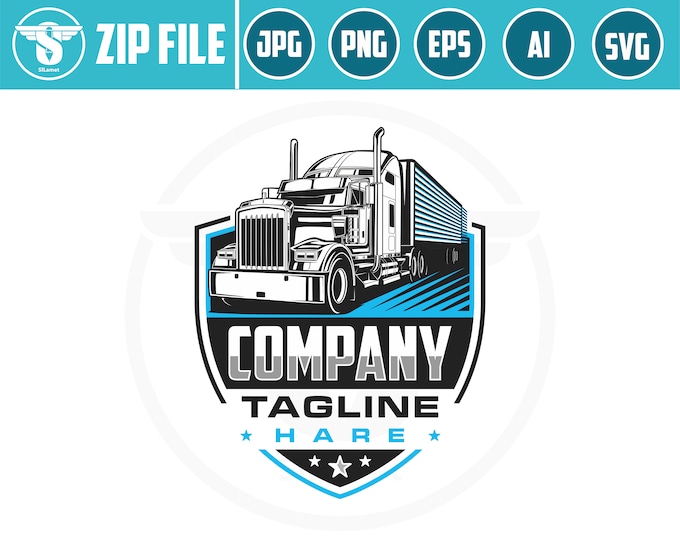 trucking svg, Trucking Company Logo, Moving Truck, Semi Truck, Trucking Brand, Truck Door Logo, Trucker Logo, trucking t-shirt, truck print