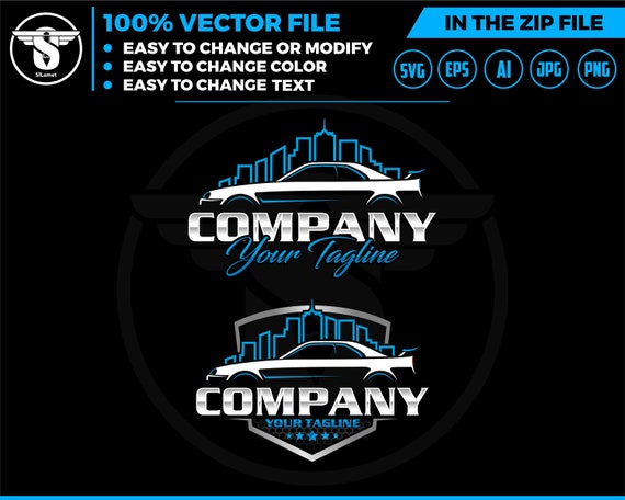 car and city logo, garage car logo, luxury car garage svg, super car svg, luxury car svg, lamborghini car svg, car showroom logo