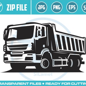 Dump Truck Svg, dump truck silhouette, Dump Truck vector, Dump truck transparent, Trucks Svg, Construction Clipart, Cricut Construction,