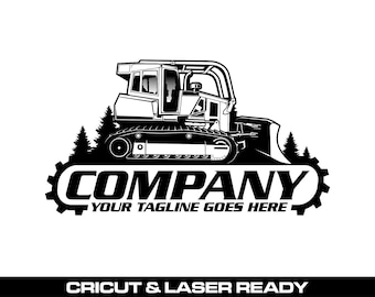 Dozer SVG: Cricut Laser Ready Vector EPS, Construction Vehicle Graphics