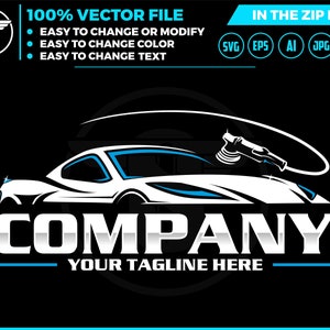 auto detailing - car logo template - Car Detailing Services logo - car wash logo template - car clean logo - auto detailing logo SVG - auto