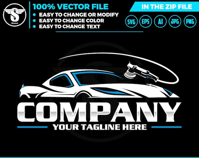auto detailing - car logo template - Car Detailing Services logo - car wash logo template - car clean logo - auto detailing logo SVG - auto
