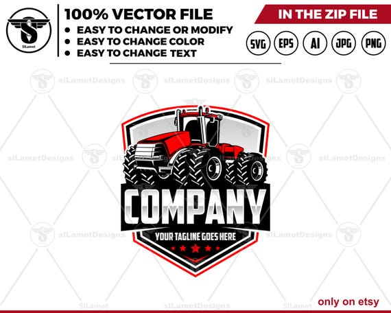 Case IH Tractor Logo - Farm Tractor Logo - Red Tractor logo - Agricultural Vehicle logo - Farming Equipment logo