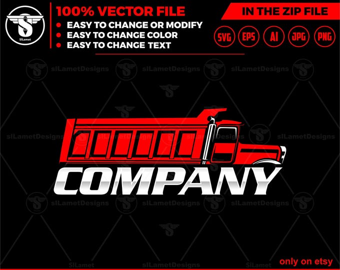 Dump Truck logo, Truck logo Svg, american dump truck logo, trucking logo, industry, heavy, machinery, industrial, equipment, construction